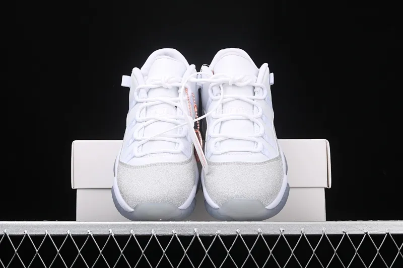 All categories Air Jordan Jordan series basketball shoes Air Jordan 11 Air Jordan 11 low Metallic Silver AJ11 Joe 11 Swarovski Stars AH0715-100